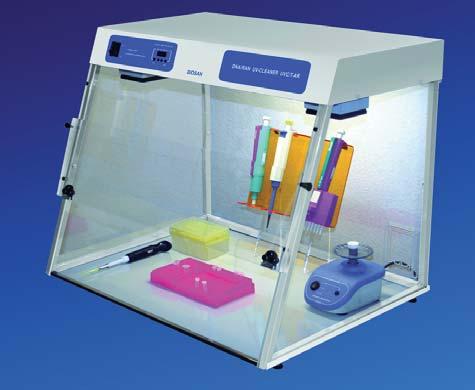 DNA/RNA UV dekontaminační box UVC/T-AR pro vyšší stupeň kontaminace Vhodný pro konstantní dekontaminaci pracovního laboratorního prostoru (DNA a RNA) a maximálně sterilní prostředí.
