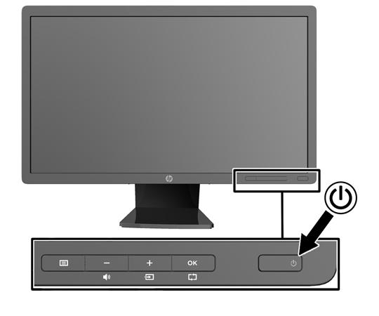 POZNÁMKA: Chcete-li zobrazit informace na obrazovce v režimu na výšku, můžete si nainstalovat software HP Display Assistant obsažený na disku se softwarem a dokumentací.