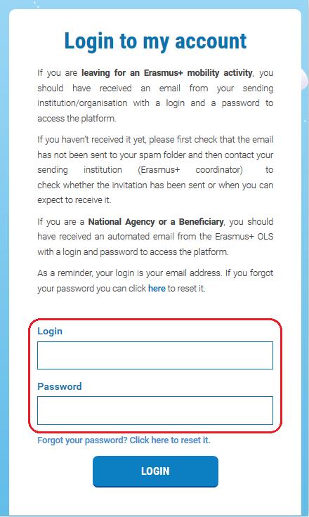 Pokud si nepamatujete své heslo, klikněte na odkaz Zapomněli jste heslo?