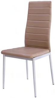 Jídelní židle ekokůže černá, bílá nebo bahnitá,