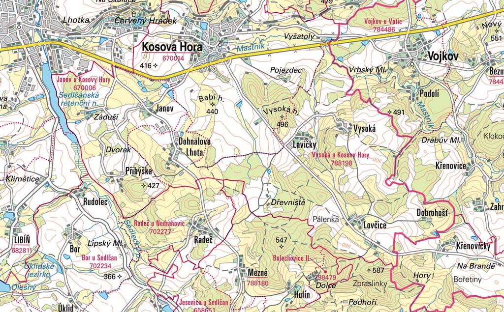 Základní mapa České republiky 1 : 50 000 Základní mapa ČR 1 : 50 000 (ZM 50) je základním státním mapovým dílem středního měřítka a je koncipována jako přehledná obecně zeměpisná mapa.
