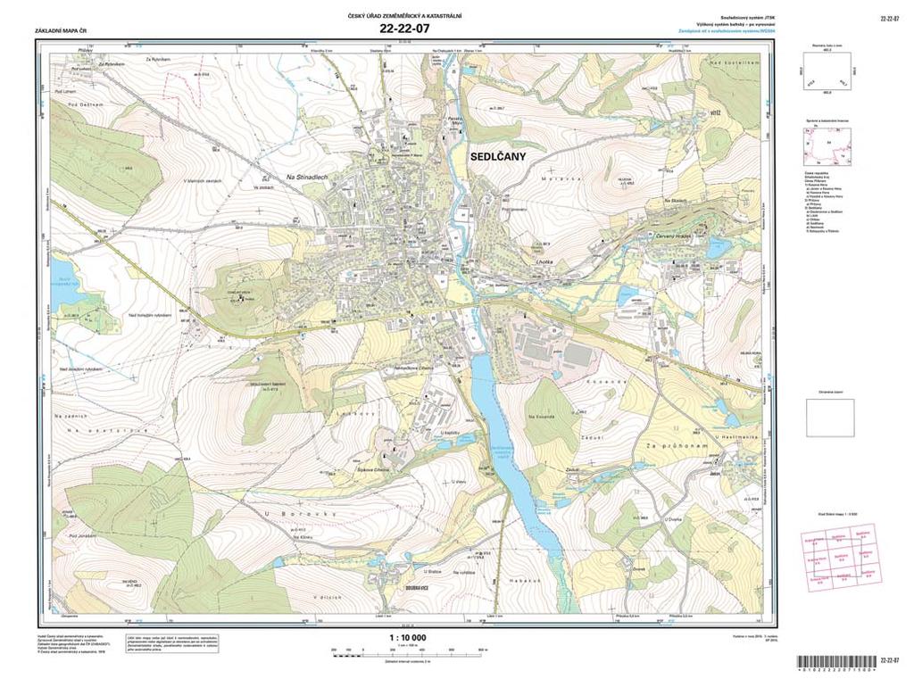 C Tištěné produkty V tištěné formě jsou vedle digitální podoby poskytována všechna základní státní mapová díla.