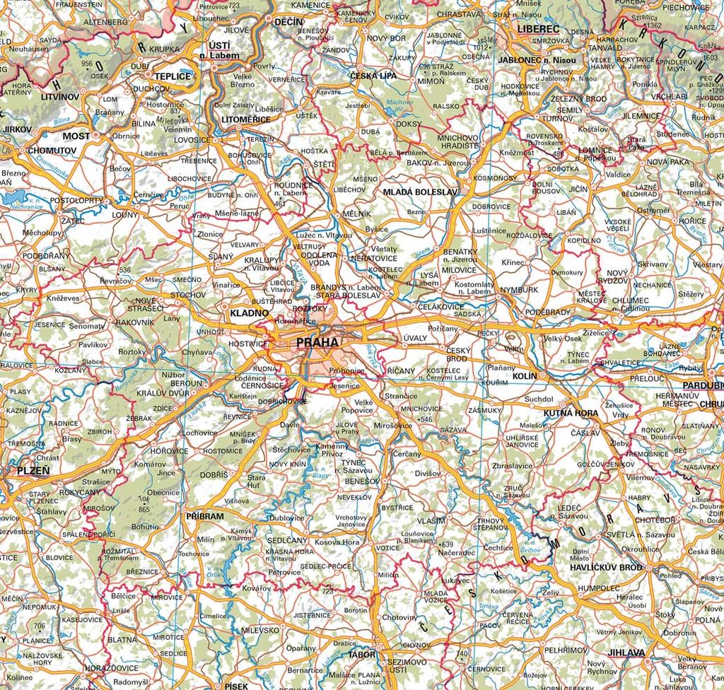 Mapa České republiky 1 : 1 000 000 Mapa České republiky 1 : 1 000 000 (MČR 1M) obsahově navazuje na Mapu České republiky 1 : 500 000. Zobrazuje celé území ČR na jednom mapovém listě, tj.