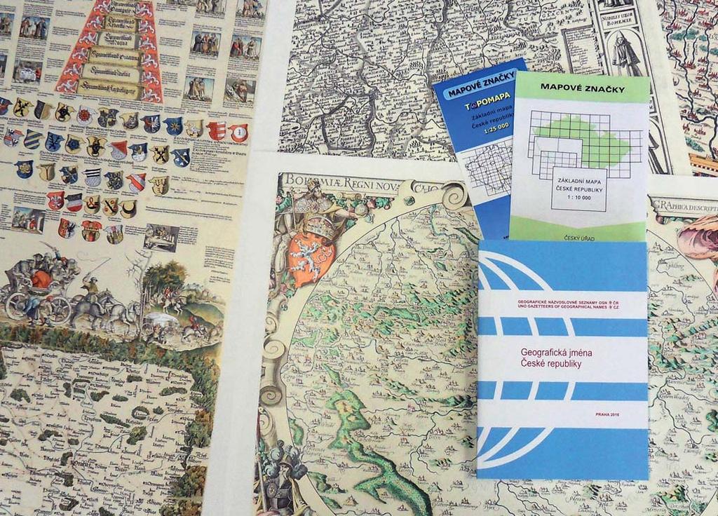 5 Tištěné publikace a kopie archivních map Vedle aktuálních mapových děl, která představují největší objem nabídky, poskytuje ZÚ i další tištěné produkty.