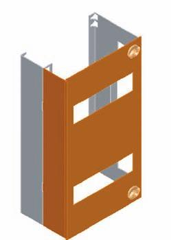 Moduly s přístrojovými lištami BPZ-DRS-MT Pro obsazení volných elektroměrových míst přístrojovými lištami Montáž možná do krajních poloh elektroměrové vany Materiál: ocelový plech, polyesterová
