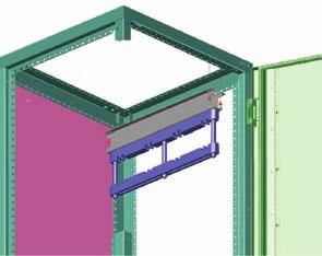 Rozváděčové skříně XVTL Horní připojení ve skříni s hloubkou 600 mm Držáky sběrnic XBST.