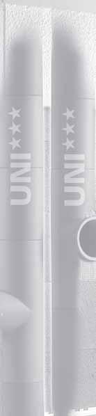 UNI*** PLUS - Univerzálny komínový systém Trojnásobná garancia na 30 rokov pri vyhorení sadzí proti poškodeniu koróziou proti