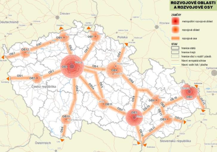 5.2 POLITIKA ÚZEMNÍHO ROZVOJE ČR Obr.