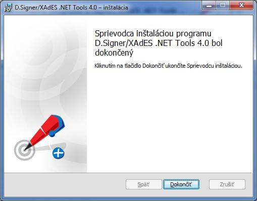 ... pokračovať tlačidlom Dokončiť 4. Inštalácia D.Viewer - Windows Aplikácia DViewer slúži na prezeranie štruktúr XadES podpisu formou Windows aplikácie. Inštalácia sa vykoná spustením.