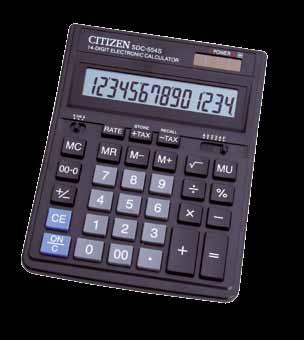 Napájení: baterie 87 58 12 mm 40 g 31406 Citizen SLD-322RG Atraktivní kapesní kalkulátor se základními funkcemi.