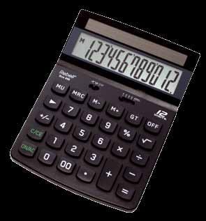 kalkulátor s velkým, mírně nakloněným 12místným displejem a funkcí Check&Correct.