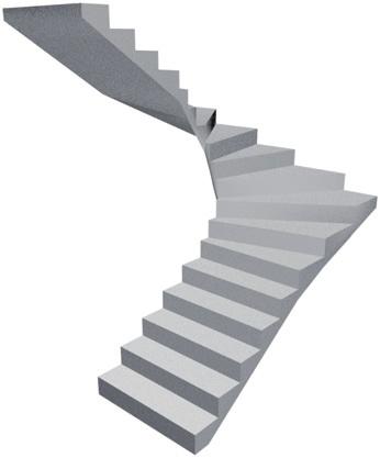 PREFABRIKOVANÁ SCHODIŠTĚ Platnost od 1.. 017 do 31. 3. 018 Prostorové typové schodiště z lehkého Liaporbetonu Vysoká kvalita a variabilita (možnost změny šířky ramene, počtu a výšky stupňů).