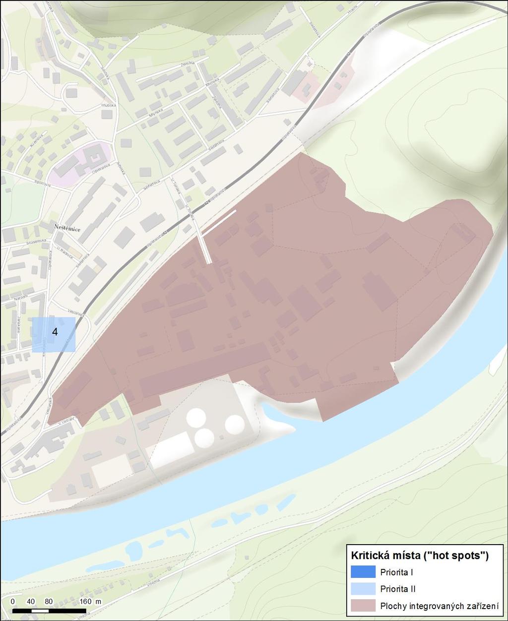 Obr. 22 Situace hot spots v Ústí nad Labem - Neštěmice