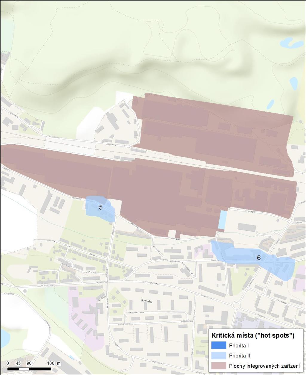 Obr. 23 Situace hot spots v Teplicích integrovaná