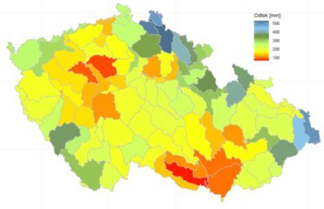 Pro hodnocení zemědělského sucha jsou použity výstupy projektu Generel vodního hospodářství krajiny České republiky.