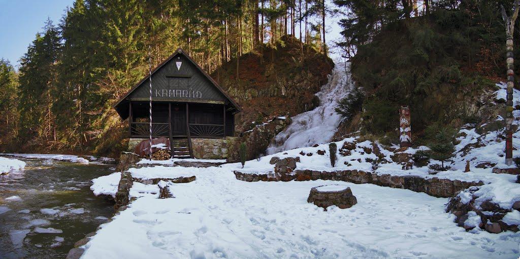 Trampská chata "Kamarád" v údolí Divoké Orlice