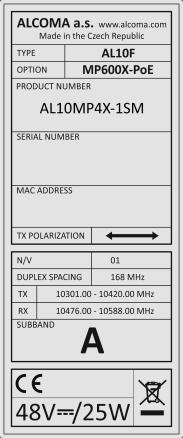 Volitelně průchodka pro optiku (dle SFP modulu) Prostor uživatelské svorkovnice