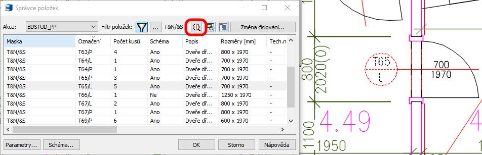 Novinky pro CADKON Stavební konstrukce Změna pozice bublin (Platí pouze pro CADKON na platformě plného AutoCADu).