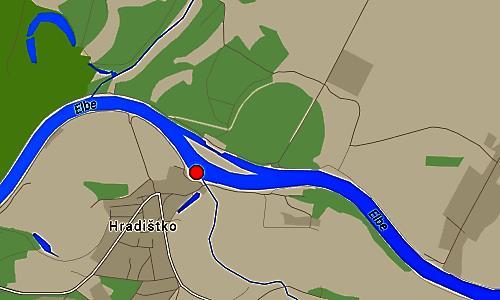 43 MVE HRADIŠTKO Malá vodní elektrárna Hradištko se nalézá, na říčním kilometru 887,570 a GPS souřadnicích 50.168395, 14.939466. Vlastníkem MVE je firma ENERGO-PRO Czech s.r.o. Obr.