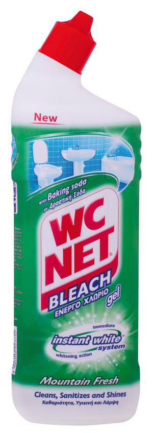 PRÍPRAVKY PRO DOMÁCNOST WC ČISTIČE WC NET Bleach gel extra white 750 ml. Bělicí a čisticí gel na bázi chlóru.