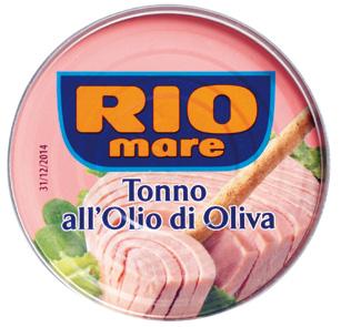 TUŇÁK V OLIVOVÉM OLEJI RIO mare tuňák v olivovém oleji 80 g, 2 x 80 g, 3 x 80 g, 10 g, 2 x 10 g.