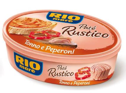 Tuňákový krém s kečupem 100 g RIO mare Paté Tuňákový krém se sýrem 100 g RIO mare Paté Rustico s olivami RIO mare Paté Rustico s