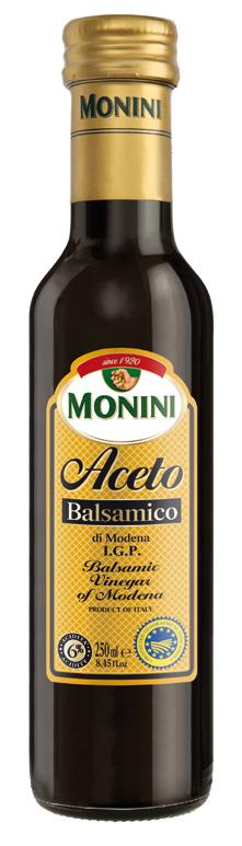 POTRAVINY BALZAMIKOVÉ OCTY - BALZAMICKÉ GLAZÉ - BAZALKOVÁ PESTA Ocet Balsamico di Modena I.G.P. 250 ml, 500 ml.