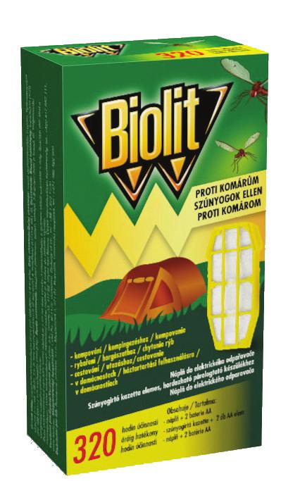 Koncentrovaná náplň Biolit Plus bez rozpouštědel a parfému spolehlivě ochrání ve dne před mouchami a v noci před komáry, po dobu 24 hodin celých 15 dní. Bez rozpouštědel a bez parfémů.