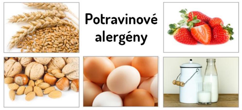 Potravinové alergény Práve potraviny tvoria v populácií najčastejší alergén. K najbežnejším potravinovým alergiám patrí alergia na lepok, alergia na laktózu a alergia na vajcia (resp.