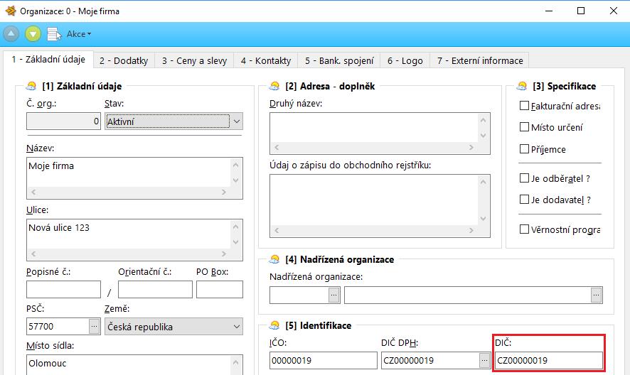 Evidence tržeb v HELIOS Orange/Easy Pro evidenci údajů souvisejících s EET je třeba mít nainstalovanou verzi HELIOS Orange 2.0.2016.