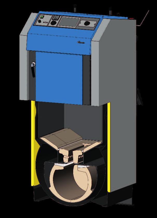 K O T L E N A D Ř E V O n Spodní spalovací komora je tvořena kulovým