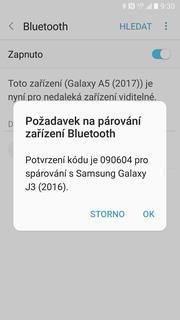 33 z 37 Bluetooth - párování přístrojů Připojení. 3. Dále zvolíte Bluetooth. 4. Telefon začne automaticky vyhledávat okolní zařízení.