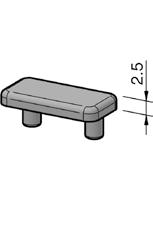 PŘÍSLUŠENSTVÍ 5 Krytka 5 20x10 OBJ. Č.: ABD5.2010 PA/černý m = 0.