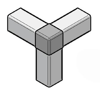 PŘÍSLUŠENSTVÍ 8 Rohová spojka 8 30x30x30 OBJ. Č.: VERSTZ8.