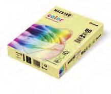 Kancelářský papír barevný Maestro Color Pastell Elegantní barevný papír pro obchodní korespondenci a dokumentaci, excelentní vlastnos pro průchod skovými zařízeními, se zaručeným použi m v laserových