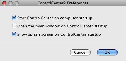 ControlCenter2 Vypnutí funkce AutoLoad 10 Pokud nechcete aplikaci ControlCenter2 spouštět automaticky při každém spuštění vašeho počítače Macintosh, postupujte následujícím způsobem.