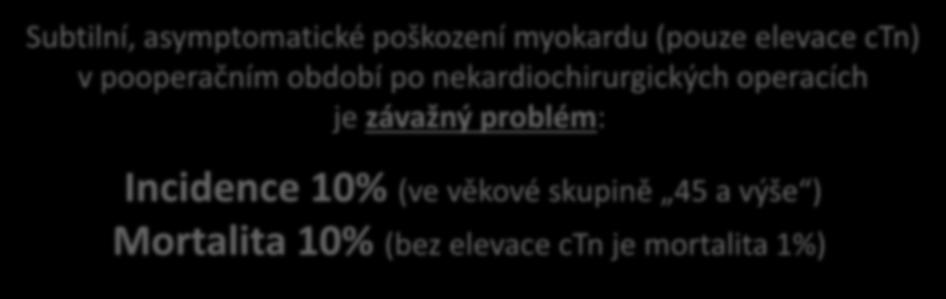 závažný problém: Incidence 10% (ve