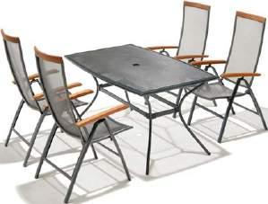 voděodolným petanem. Stohovací židle z oceli a petanu. Stůl 2999,- 1500,- Židle 1499,- 1100,- S377683 STŮL 1500.