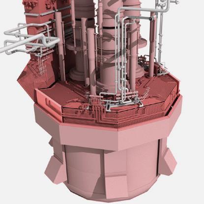 3D návrhy v Autodesk Inventor Celková vizualizace objektu ocelové stavby a potrubních systémů a ověření možnosti montáže 04 Projektování zařízení Při projektování zařízení využíváme 3D vizualizaci.