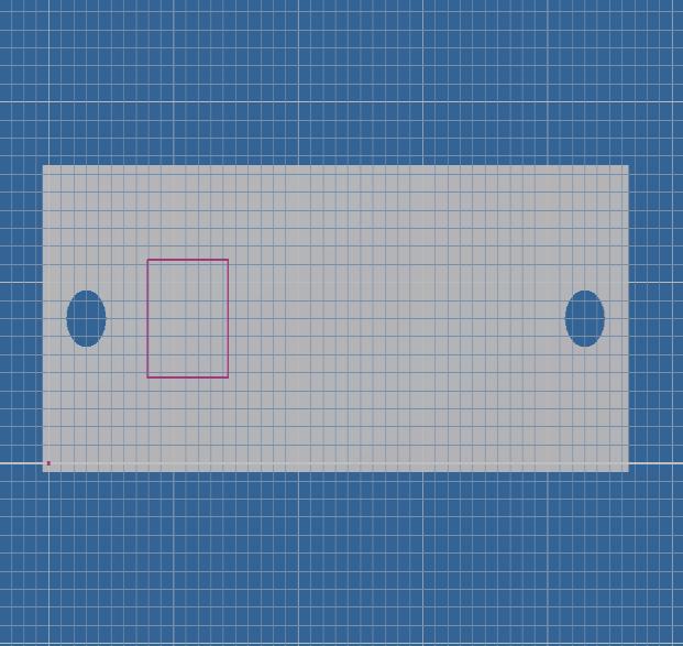 Klikneme na tlačítko OK. 12) Dále vytvoříme do středu kontaktních terminálů IGBT modulu 3 otvory se závitem M5 x 0,8 mm. Tyto otvory provedeme pomocí jedné operace Otvor.