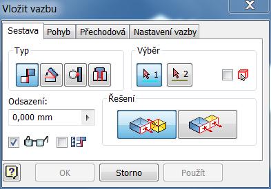 2.4 Vytvoření sestavy V následující kapitole si krok po kroku předvedeme, jak vytvořit z virtuálních modelů modelovou sestavu.