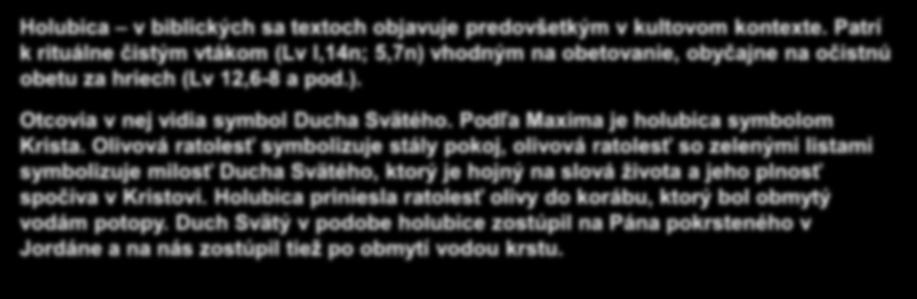 Rozuzlenie 6 A keď uplynulo štyridsať dní, Noe otvoril okno korába, ktoré bol urobil, 7 a vypustil krkavca. On odlietal a vracal sa, kým nevyschli vody na zemi.