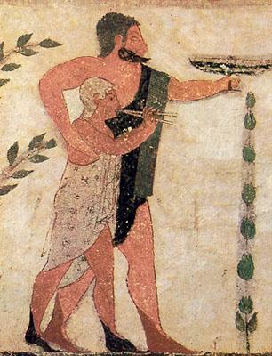 První archaické období etruského malířství (7. až 5. století př. n. l.