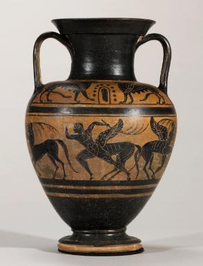 The vivid animation of the figures is typical of Etruscan art,
