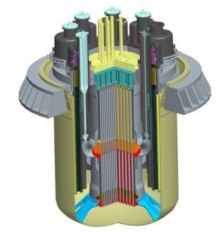 5 G ) ~Koncepční návrh SCK-CEN, 400 ºC podkritický s akcelerátorem Stále ve fázi variantních