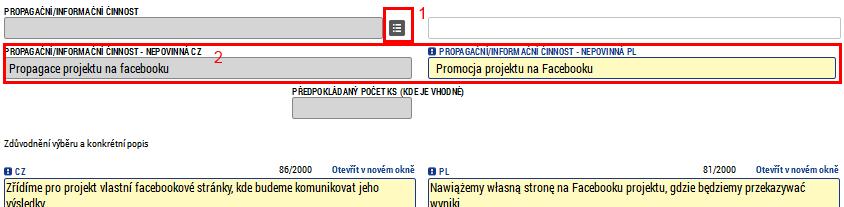 ZÁLOŽKA PROPAGAČNÍ ČINNOST ZAKŁADKA DZIAŁANIE PROMOCYJNE Zdroj dodatečných informací Źródło dodatkowych informacji Nařízení Evropského parlamentu a Rady (EU) č.