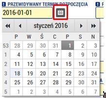 nie można uzupełnić Výběr z kalendáře po stisknutí symbolu kalendáře se zobrazí kalendář. Wybór z kalendarza po naciśnięciu symbolu kalendarza wyświetli się kalendarz.