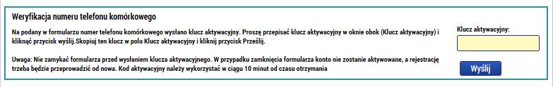 Jako poslední pole je třeba správně opsat kontrolní kód do připraveného pole a stiskem tlačítka provést první krok registrace.