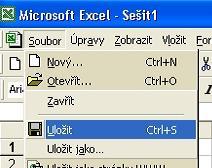 Uloženie súboru Pri vytváraní, alebo úpravách tabuliek je dôležité vedieť ako novú, alebo aktualizovanú tabuľku uložiť.