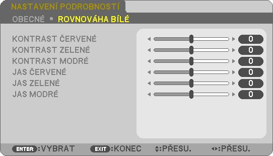 .. Doporučené nastavení pro běžné prohlížení televizního programu FILM... Doporučené nastavení pro sledování film GRAFICKY... Doporučené nastavení pro obrázky srgb... Standardní hodnoty barev DICOM SIM.